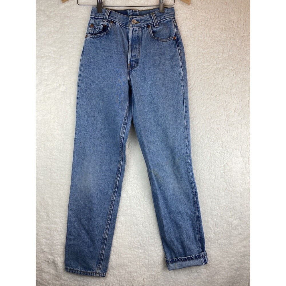 Men's Vintage Early 90s Levi's 501XX Student Fit Denim Jeans 25×30 Light Wash US